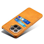 For Xiaomi 15T Pro Case Dual Card Slots PU Leather + Hard PC Phone Cover