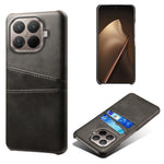 For Xiaomi 15T Pro Case Dual Card Slots PU Leather + Hard PC Phone Cover