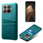 For Xiaomi 15T Pro Case Dual Card Slots PU Leather + Hard PC Phone Cover