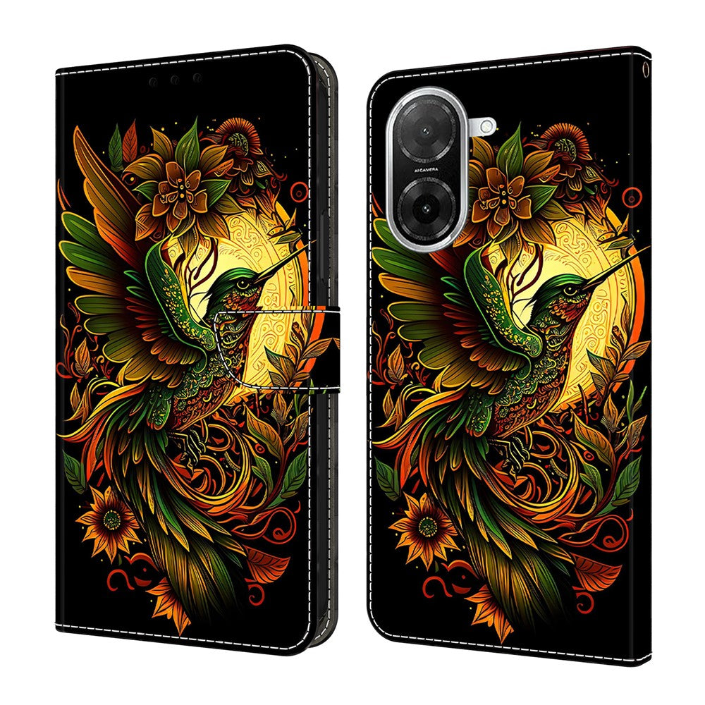 For Xiaomi Redmi A5 NFC (EU) (173.45mm) Leather Case Pattern Printing Wallet Stand Flip Phone Cover