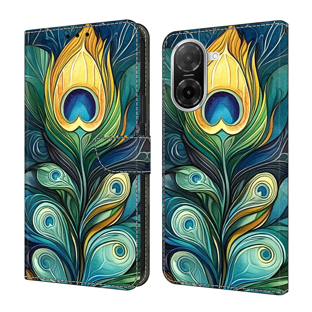 For Xiaomi Redmi A5 NFC (EU) (173.45mm) Leather Case Pattern Printing Wallet Stand Flip Phone Cover
