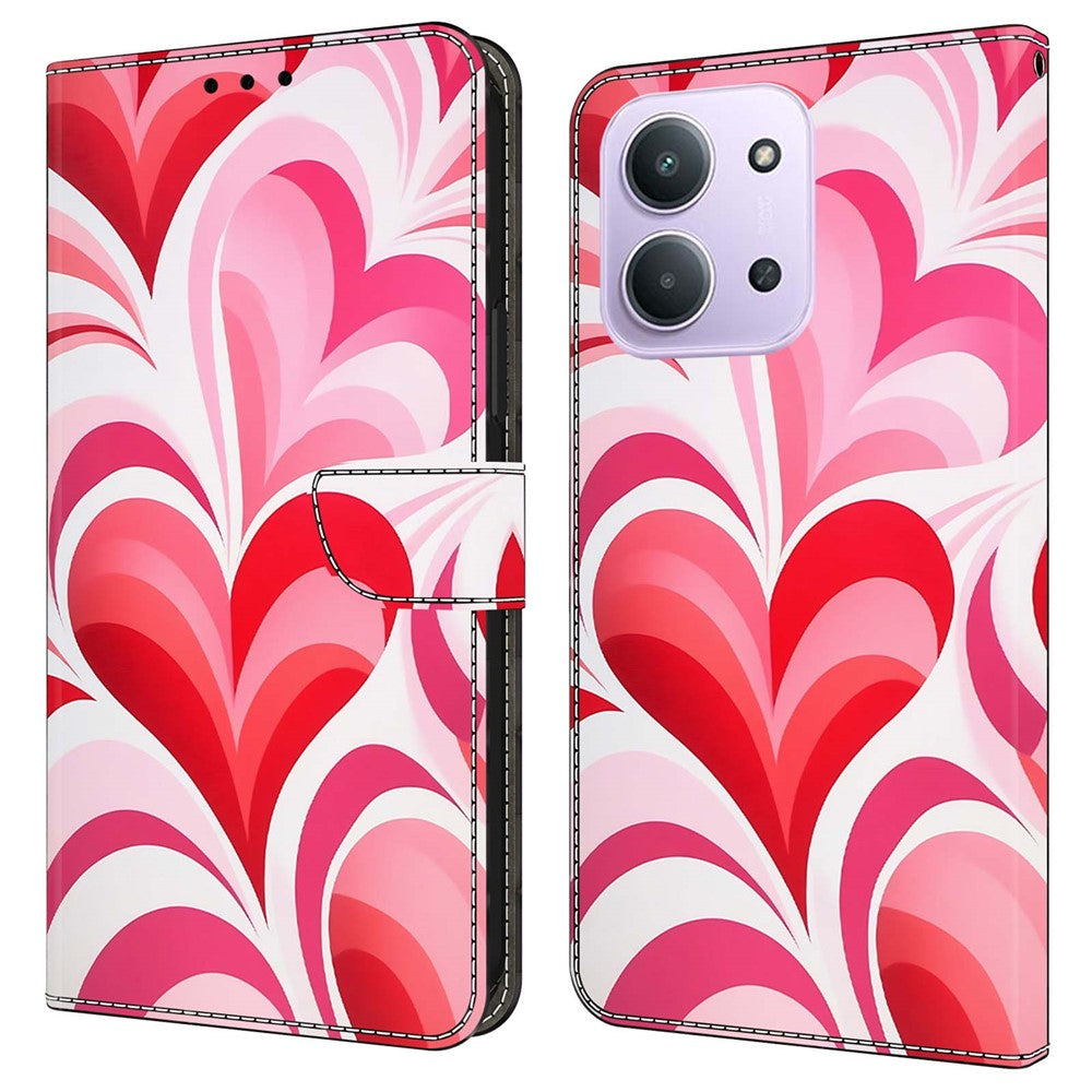 For Xiaomi Redmi 15C 4G (Global) (171mm)  /  Poco C85 4G (171mm) Case Wallet Stand Pattern Printing PU Leather Flip Phone Cover
