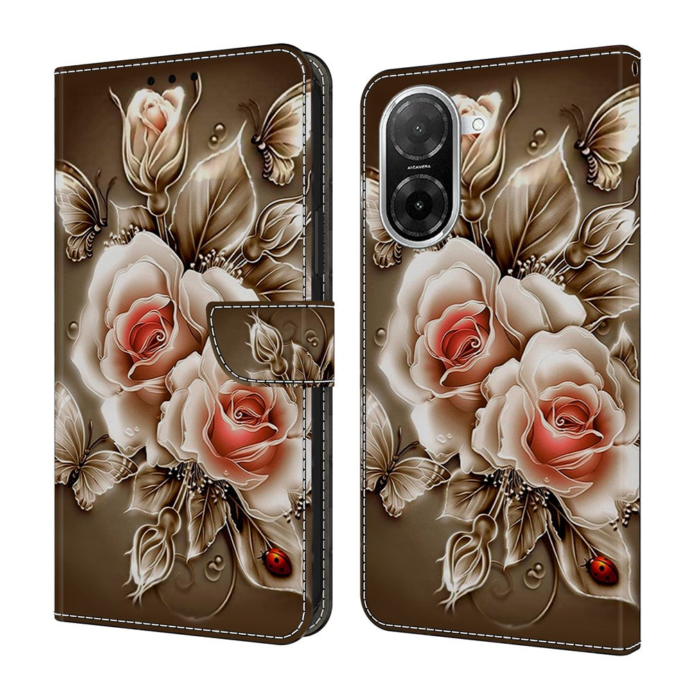 For Xiaomi Redmi A5 NFC (EU) (173.45mm) Case Wallet Stand Pattern Printing PU Leather Flip Phone Cover