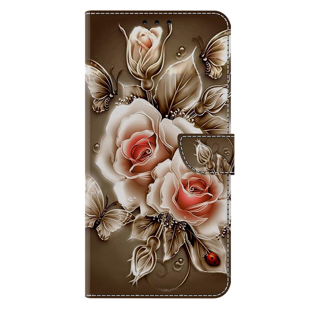 For Xiaomi Redmi A5 NFC (EU) (173.45mm) Case Wallet Stand Pattern Printing PU Leather Flip Phone Cover