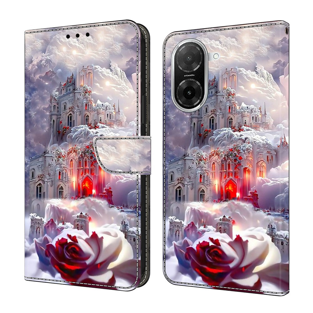 For Xiaomi Redmi A5 NFC (EU) (173.45mm) Case Wallet Stand Pattern Printing PU Leather Flip Phone Cover