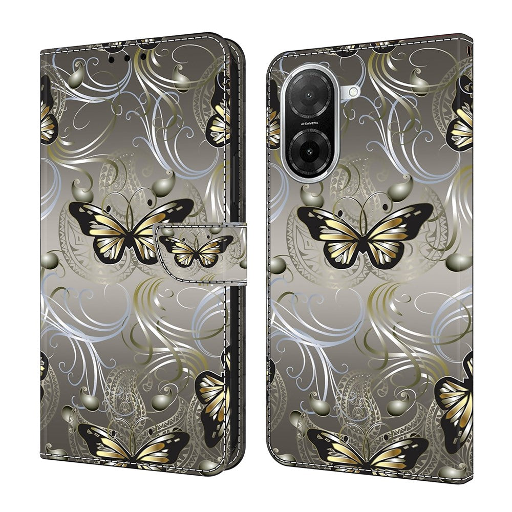 For Xiaomi Redmi A5 NFC (EU) (173.45mm) Case Wallet Stand Pattern Printing PU Leather Flip Phone Cover
