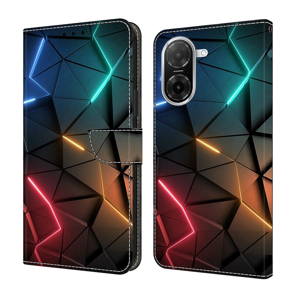 For Xiaomi Redmi A5 NFC (EU) (173.45mm) Case Wallet Stand Pattern Printing PU Leather Flip Phone Cover