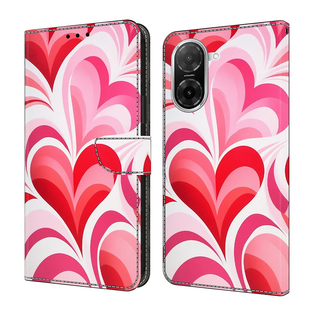 For Xiaomi Redmi A5 NFC (EU) (173.45mm) Case Wallet Stand Pattern Printing PU Leather Flip Phone Cover