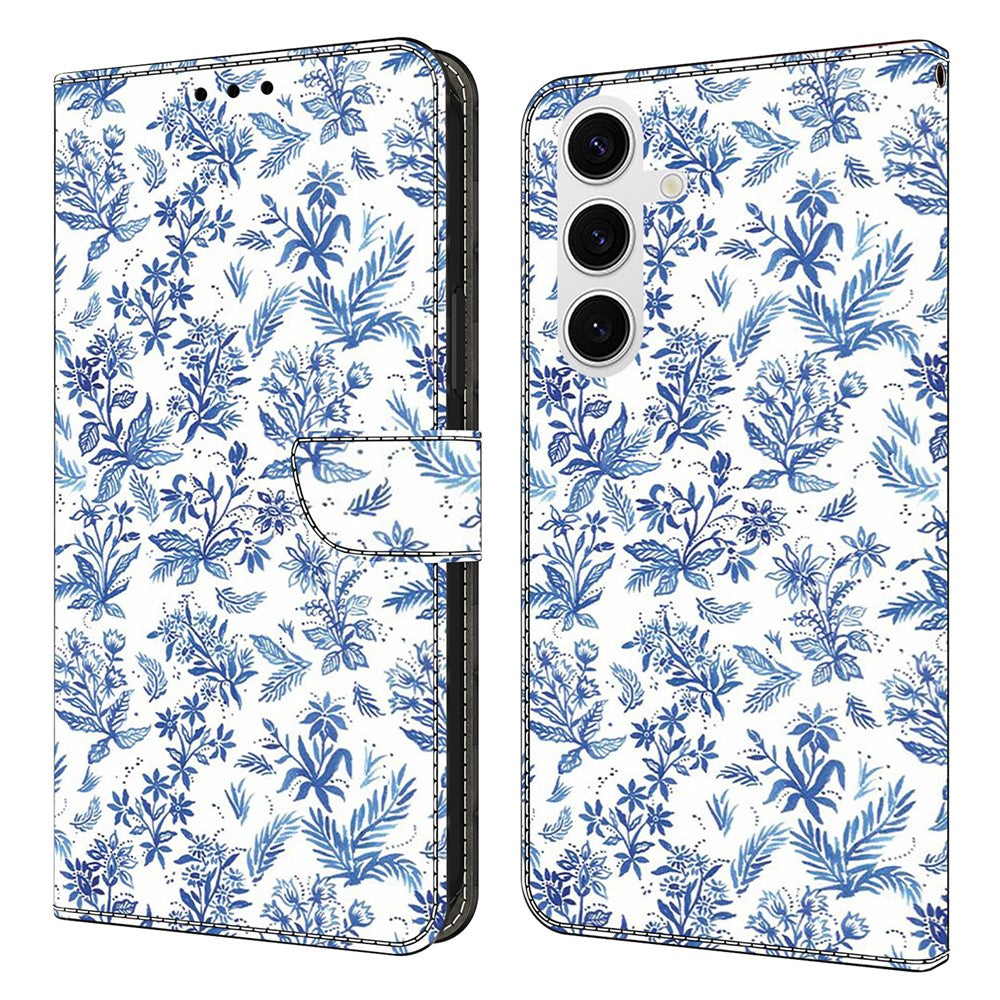 Plånboksfodral för Samsung Galaxy S26+ med mönstertryck i PU-läder, fällbart stativ