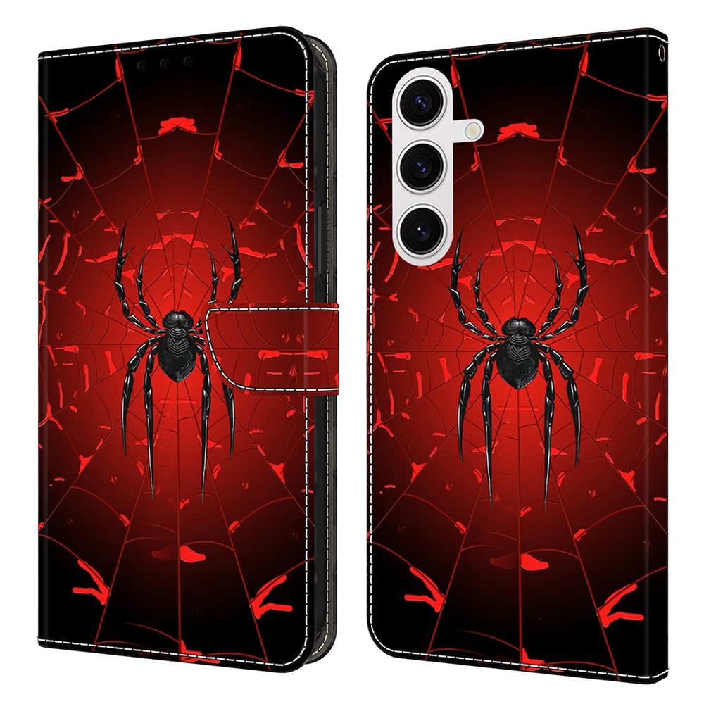 Plånboksfodral för Samsung Galaxy S26+ med mönstertryck i PU-läder, fällbart stativ