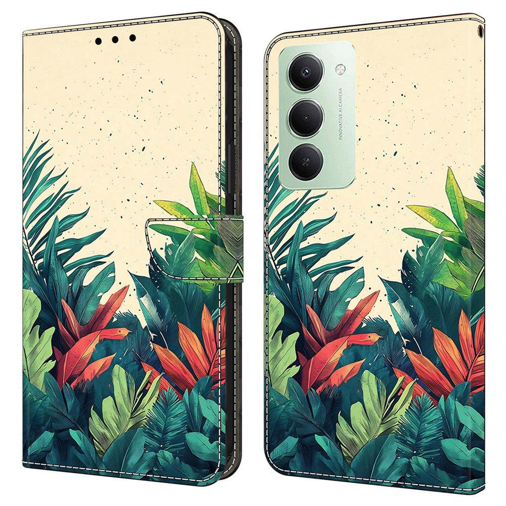 For Xiaomi Redmi 15 4G (EU) (171mm) Wallet Case Pattern Printing PU Leather Flip Stand Phone Cover