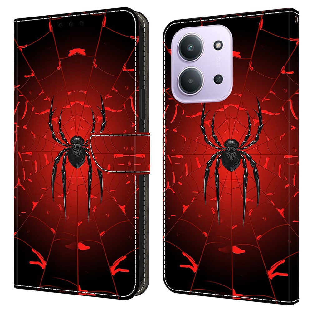 For Xiaomi Redmi 15C 4G (Global) (171mm)  /  Poco C85 4G (171mm) Wallet Case Pattern Printing PU Leather Flip Stand Phone Cover