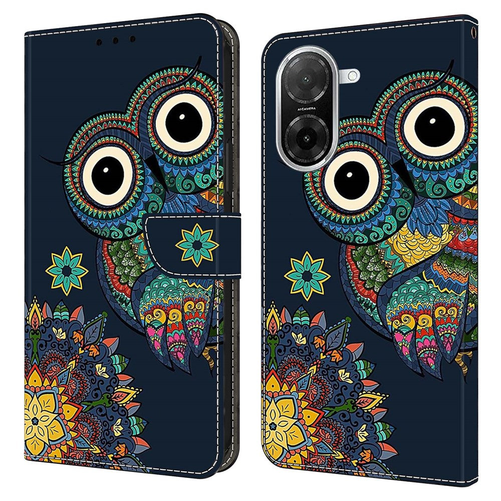 For Xiaomi Redmi A5 NFC (EU) (173.45mm) Wallet Case Pattern Printing PU Leather Flip Stand Phone Cover
