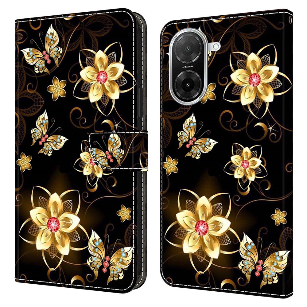 For Xiaomi Redmi A5 NFC (EU) (173.45mm) Wallet Case Pattern Printing PU Leather Flip Stand Phone Cover