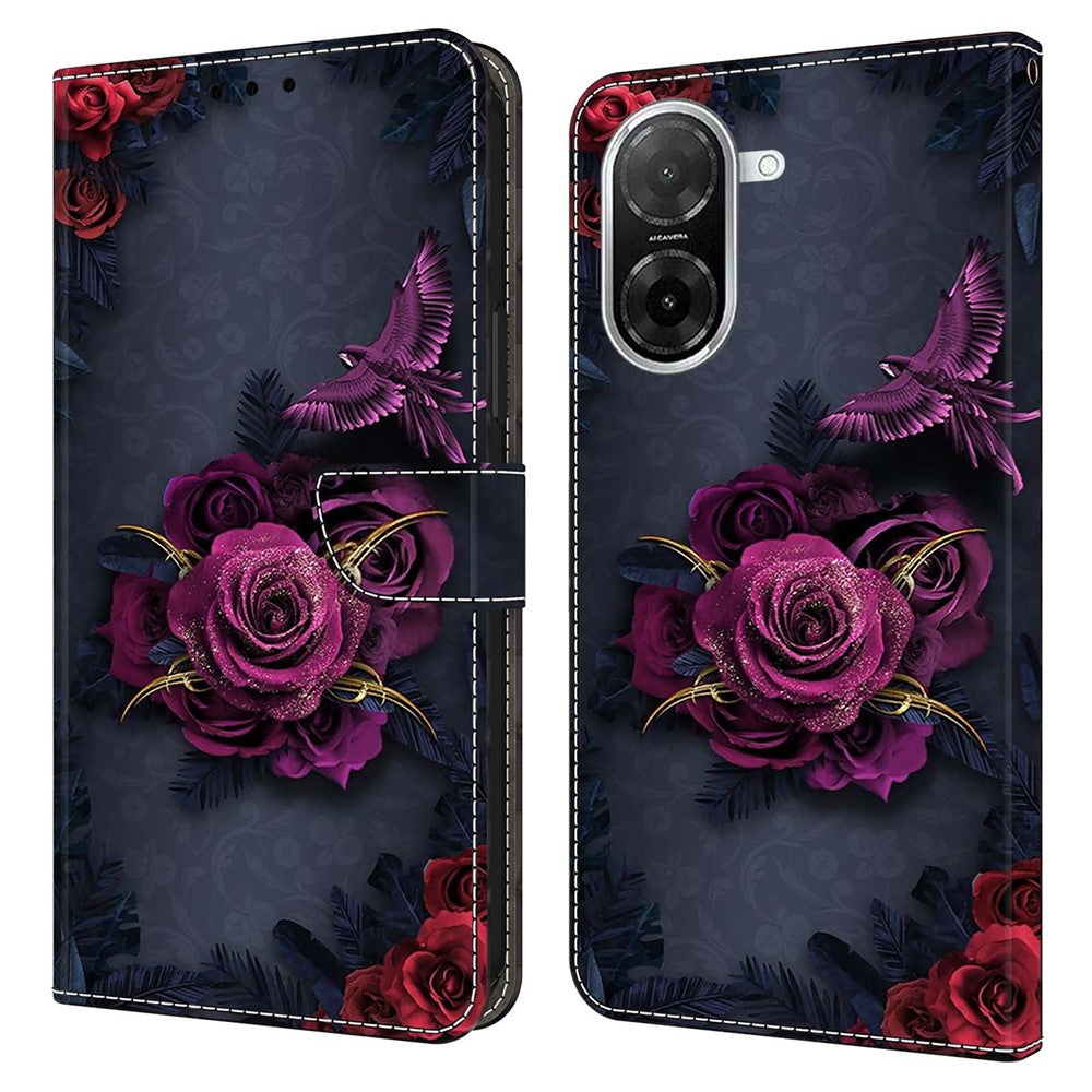 For Xiaomi Redmi A5 NFC (EU) (173.45mm) Wallet Case Pattern Printing PU Leather Flip Stand Phone Cover
