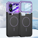 GKK För Xiaomi 17 Pro Max Skal med Linsfilm Avtagbar Kameraram Kontrastfärgad PC mobilskal Magnetiskt Skal