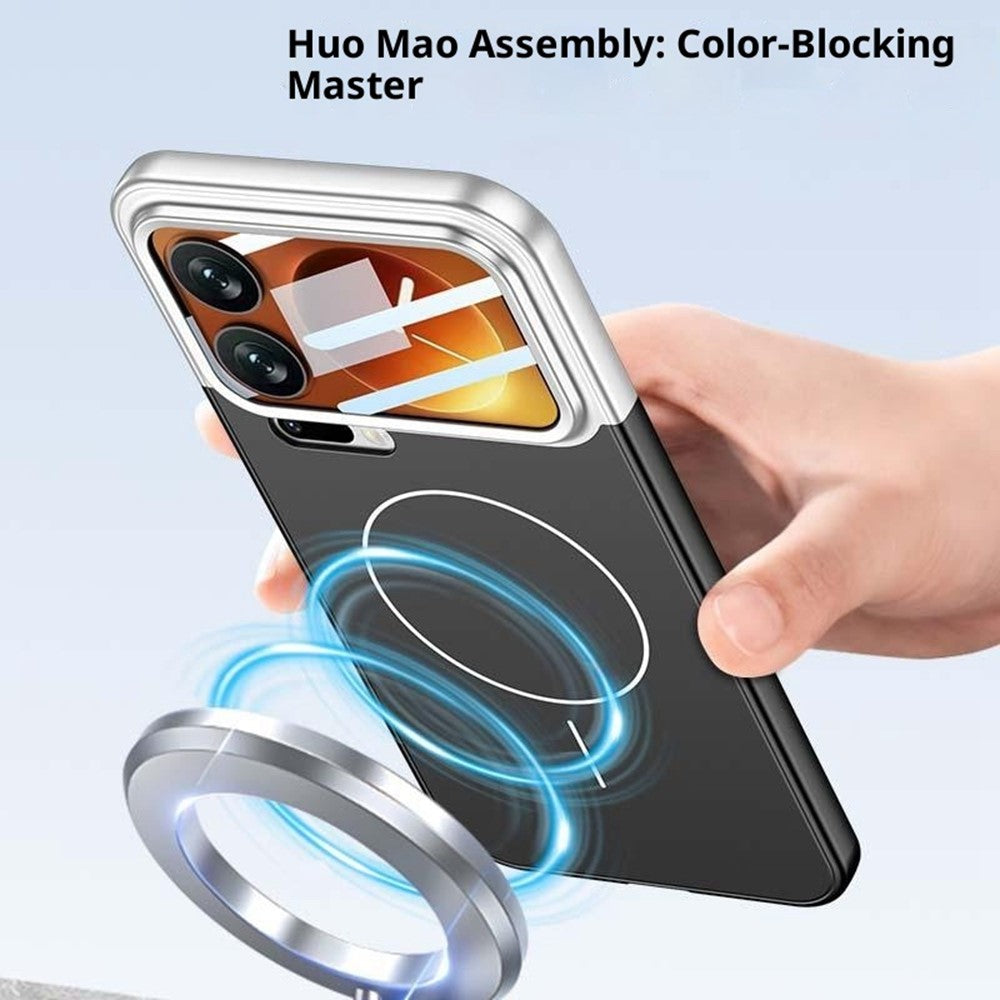 GKK For Xiaomi 17 Pro Case with Lens Film Detachable Camera Frame Contrast Color PC Phone Cover Magnetic Case