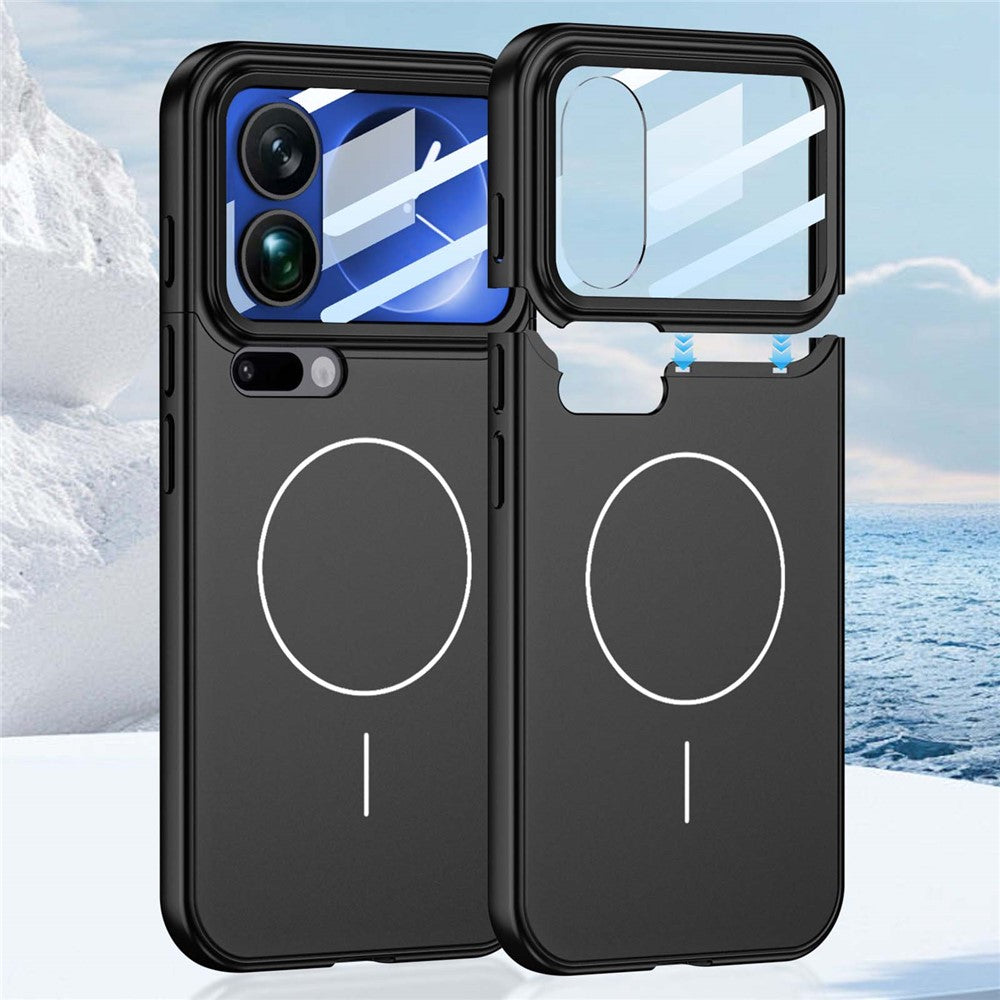 GKK For Xiaomi 17 Pro Case with Lens Film Detachable Camera Frame Contrast Color PC Phone Cover Magnetic Case