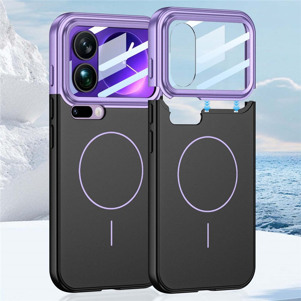 GKK For Xiaomi 17 Pro Case with Lens Film Detachable Camera Frame Contrast Color PC Phone Cover Magnetic Case