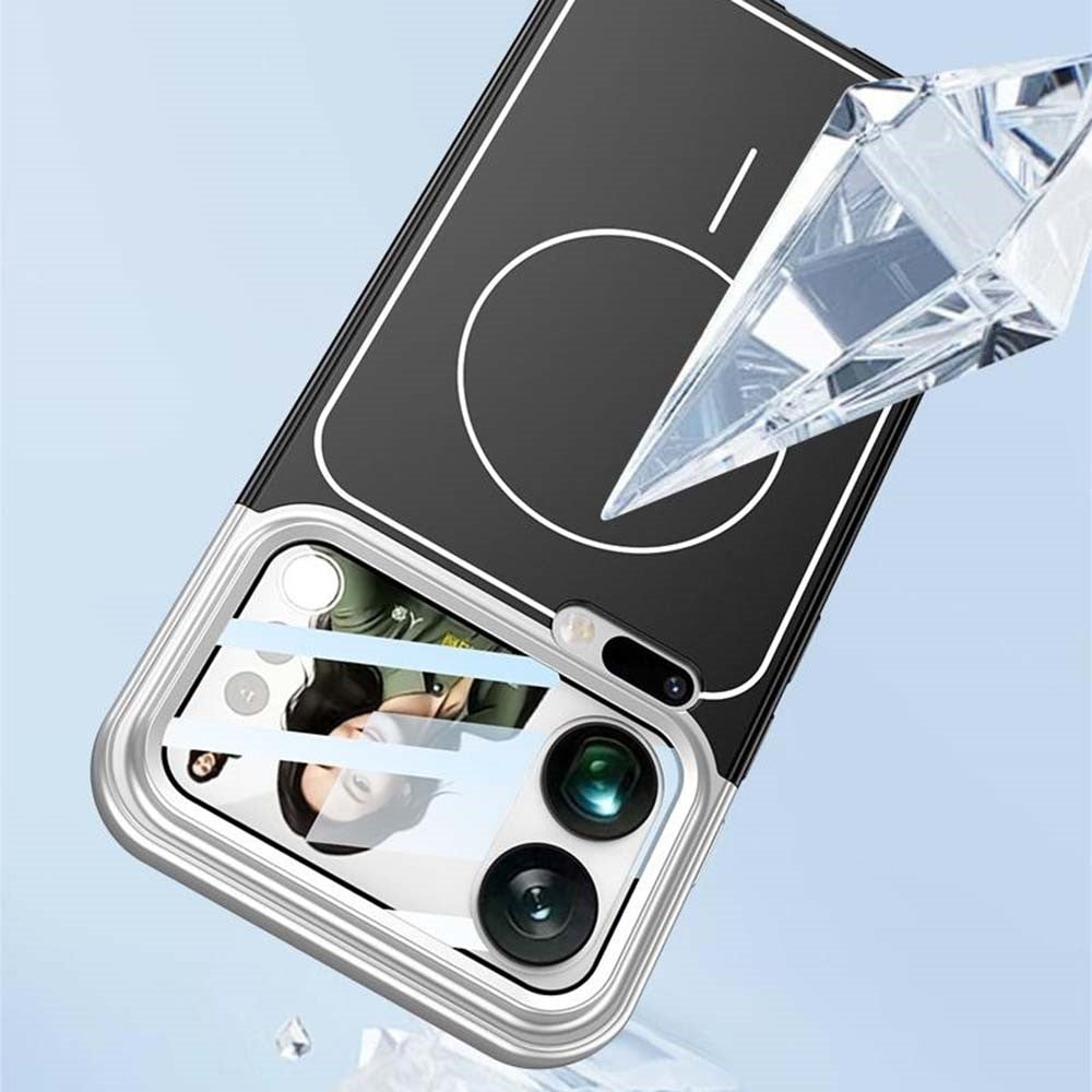 GKK-cover til Xiaomi 17 Pro med linsefilm, aftagelig kamerabeskyttelse, kontrastfarvet kantlinje, PC-mobilcover, magnetisk cover