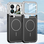 GKK For Xiaomi 17 Pro Max Case with Lens Film Detachable Camera Cover Contrast Color Frame Line PC Phone Shell Magnetic Case