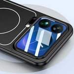 GKK For Xiaomi 17 Pro Max Case with Lens Film Detachable Camera Cover Contrast Color Frame Line PC Phone Shell Magnetic Case