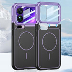 GKK For Xiaomi 17 Pro Max Case with Lens Film Detachable Camera Cover Contrast Color Frame Line PC Phone Shell Magnetic Case