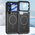GKK For Xiaomi 17 Pro Max Case with Lens Film Detachable Camera Cover Contrast Color Frame Line PC Phone Shell Magnetic Case