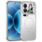 For Xiaomi 17 Pro Max Magnetic Case Transform to for iPhone 17 Pro Max Matte PC Phone Cover with Rear Screen Film