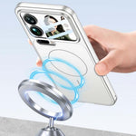 For Xiaomi 17 Pro Max Magnetic Case Transform to for iPhone 17 Pro Max Matte PC Phone Cover with Rear Screen Film