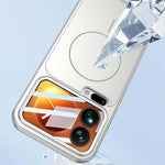 For Xiaomi 17 Pro Max Magnetic Case Transform to for iPhone 17 Pro Max Matte PC Phone Cover with Rear Screen Film