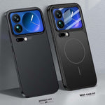 For Xiaomi 17 Pro Max Magnetic Case Transform to for iPhone 17 Pro Max Matte PC Phone Cover with Rear Screen Film