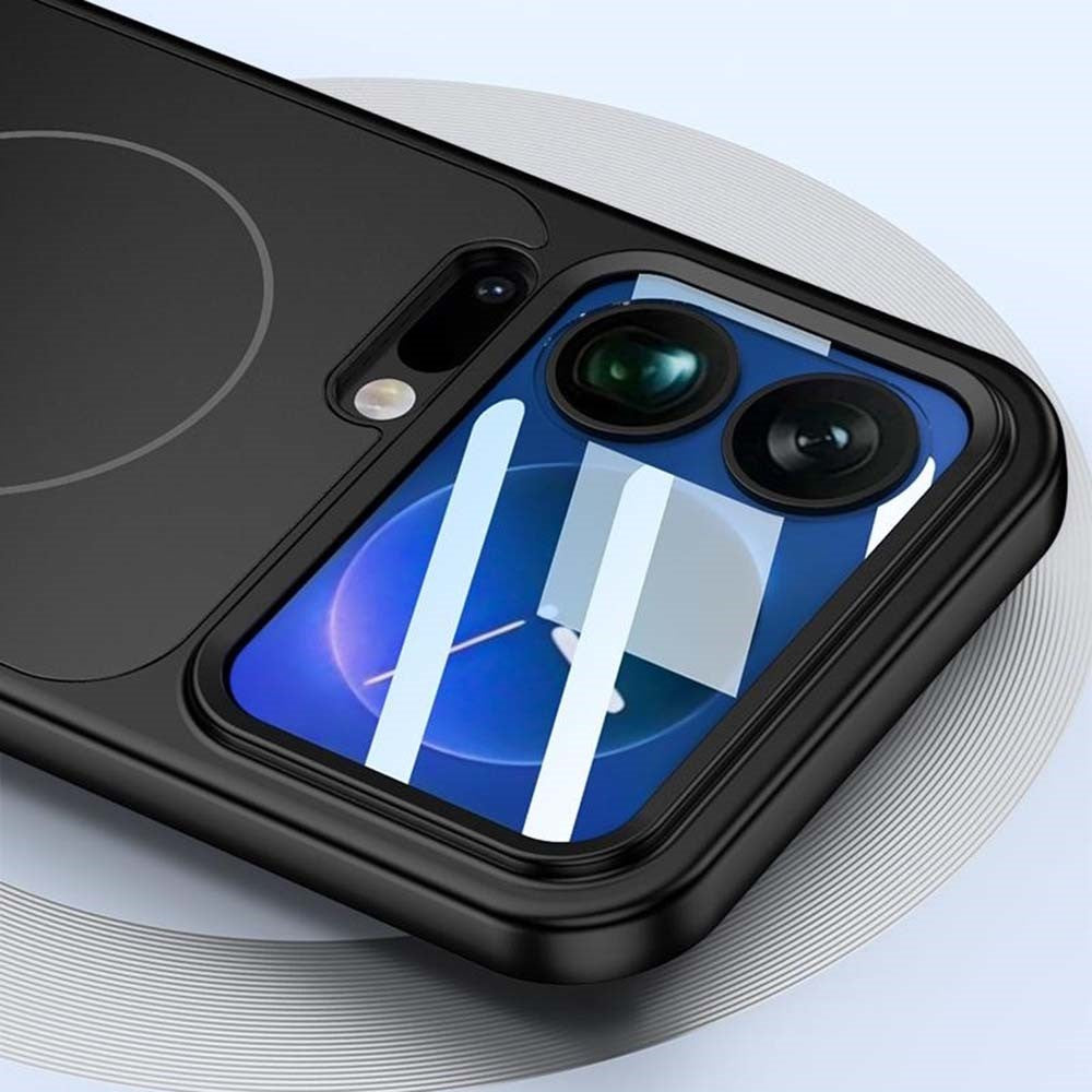 For Xiaomi 17 Pro Max Magnetic Case Transform to for iPhone 17 Pro Max Matte PC Phone Cover with Rear Screen Film