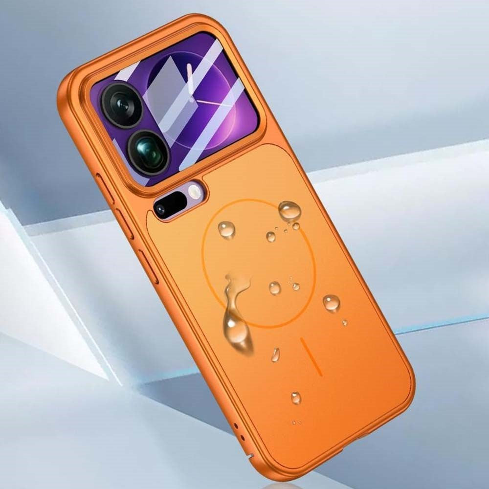 For Xiaomi 17 Pro Max Magnetic Case Transform to for iPhone 17 Pro Max Matte PC Phone Cover with Rear Screen Film