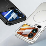 For Xiaomi 17 Pro Max Magnetic Case Transform to for iPhone 17 Pro Max Matte PC Phone Cover with Rear Screen Film