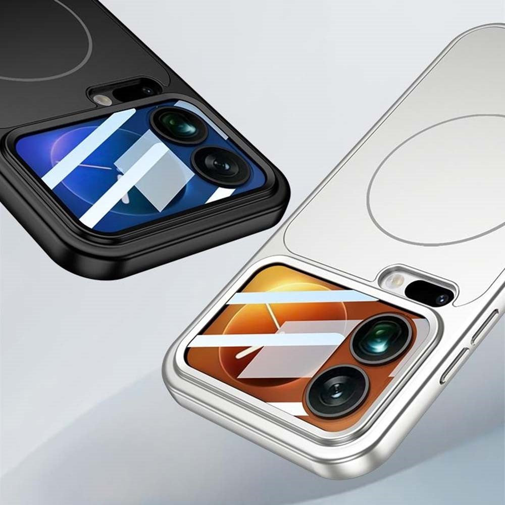 For Xiaomi 17 Pro Max Magnetic Case Transform to for iPhone 17 Pro Max Matte PC Phone Cover with Rear Screen Film