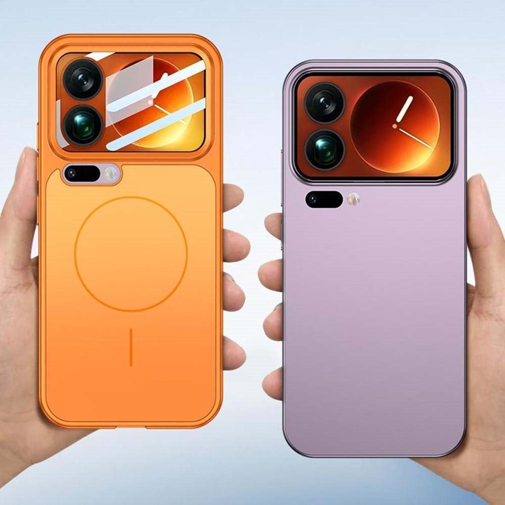For Xiaomi 17 Pro Max Magnetic Case Transform to for iPhone 17 Pro Max Matte PC Phone Cover with Rear Screen Film