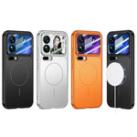 For Xiaomi 17 Pro Max Magnetic Case Transform to for iPhone 17 Pro Max Matte PC Phone Cover with Rear Screen Film