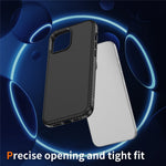 For iPhone 15 Pro Max Skin-touch Case Carbon Fiber Texture PC + TPU Back Cover Compatible with MagSafe