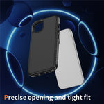For iPhone 15 Plus / 14 Plus Skin-touch Case Carbon Fiber Texture PC + TPU Back Cover Compatible with MagSafe
