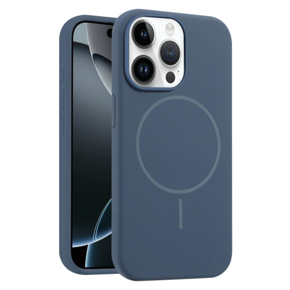 Til iPhone 12 / 12 Pro Cover, kompatibelt med MagSafe, flydende silikone anti-fald telefoncover