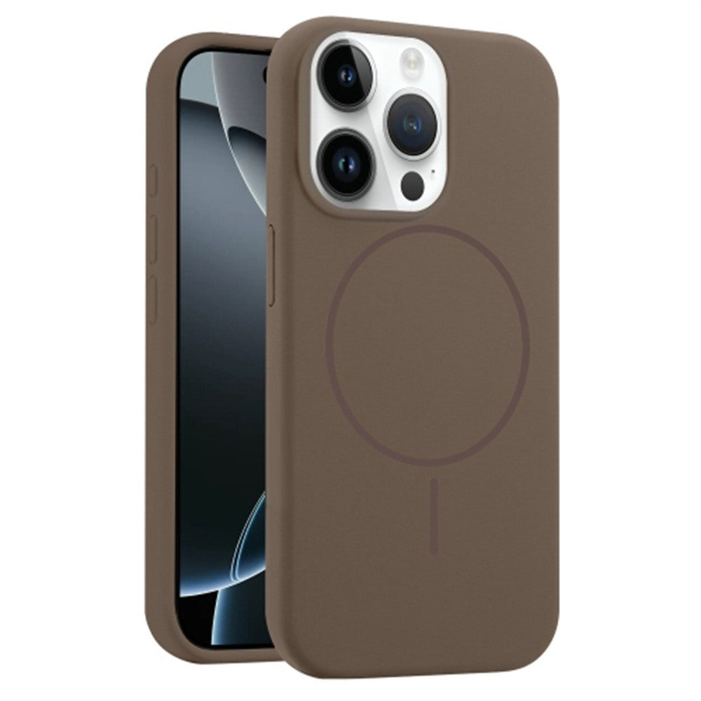 Til iPhone 12 / 12 Pro Cover, kompatibelt med MagSafe, flydende silikone anti-fald telefoncover