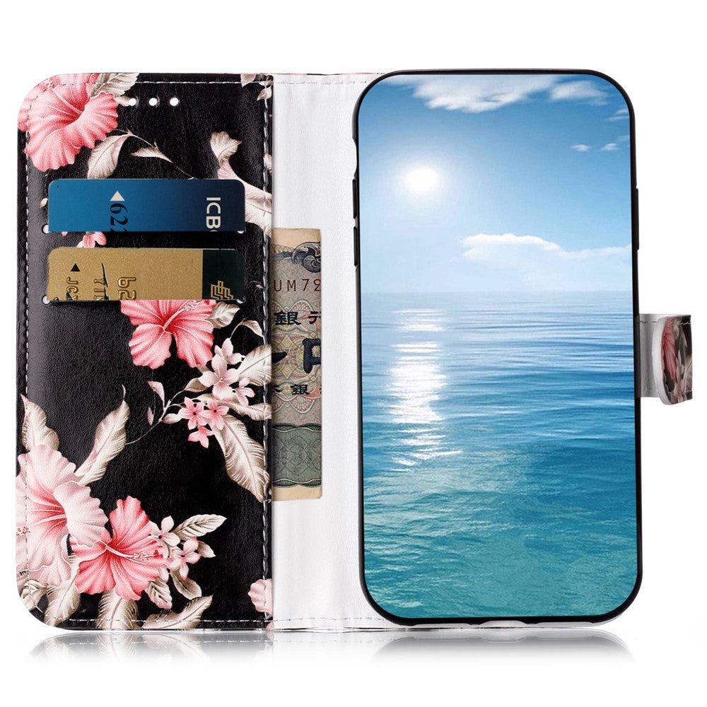 For Oppo A57 4G / A57s 4G / A57 (2022) 5G / A77 5G Pattern Printing Flip Stand Cover PU Leather Magnetic Closure Wallet Phone Case