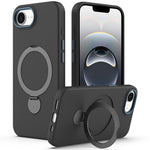For iPhone 17th / 16th Case Compatible with MagSafe Rotating Ring Kickstand TPU + PC Phone Back Cover