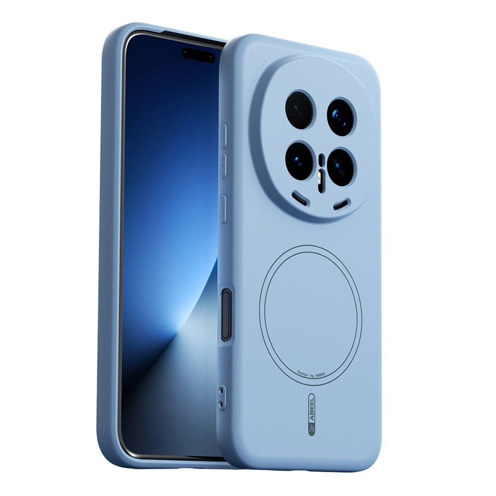 ABEEL For Honor Magic8 Pro 5G Magnetic Case Skin Touch Liquid Silicone Phone Back Cover
