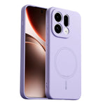 ABEEL Til Oppo Find X9 5G Magnetisk Etui Hudberøring Flydende Silikone Telefonbagcover
