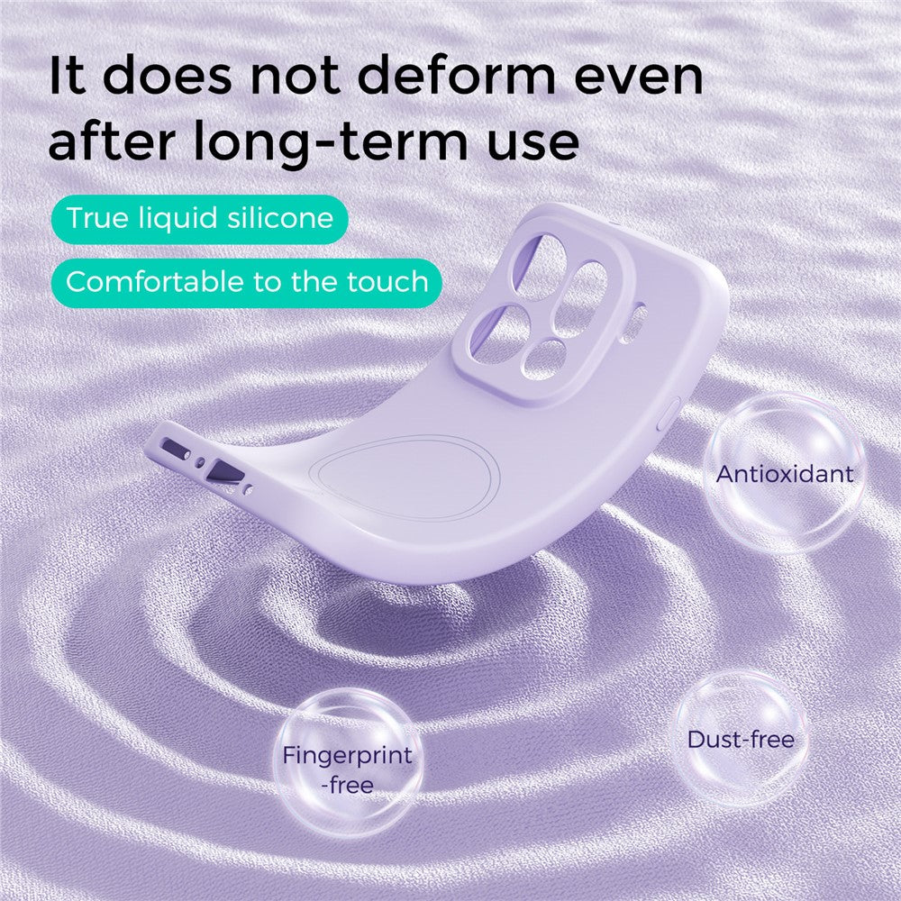 ABEEL Til Oppo Find X9 5G Magnetisk Etui Hudberøring Flydende Silikone Telefonbagcover