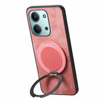 Xiaomi Redmi 15C 4G (Global) (171mm) / Poco C85 4G (171mm) mobilskal med roterande stativ Stressavlastande retro läderbaksida