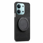 Xiaomi Redmi 15C 4G (Global) (171mm) / Poco C85 4G (171mm) mobilskal med roterande stativ Stressavlastande retro läderbaksida