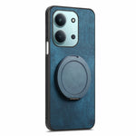 Xiaomi Redmi 15C 4G (Global) (171mm) / Poco C85 4G (171mm) mobilskal med roterande stativ Stressavlastande retro läderbaksida
